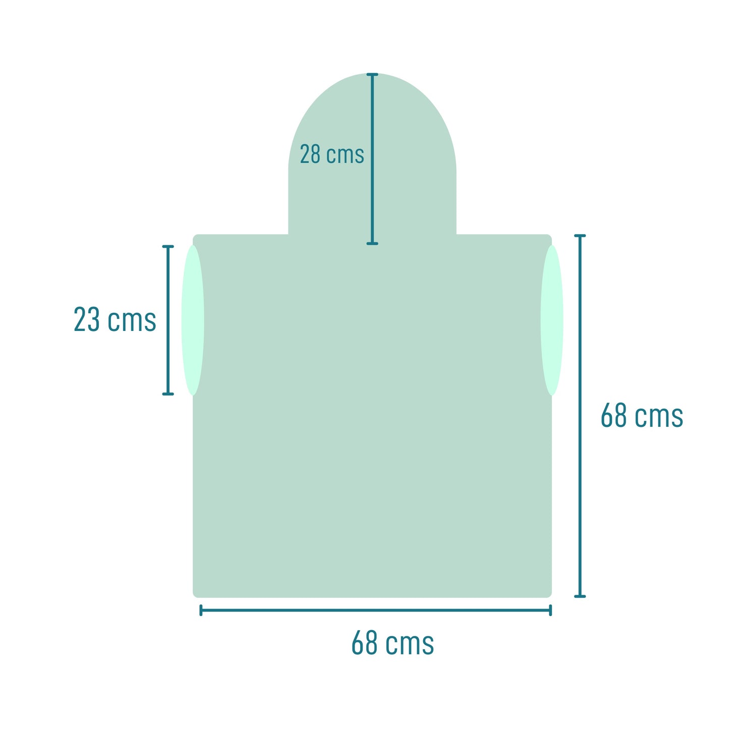 Poncho toalla algodón turco niño Mármara amarillo M