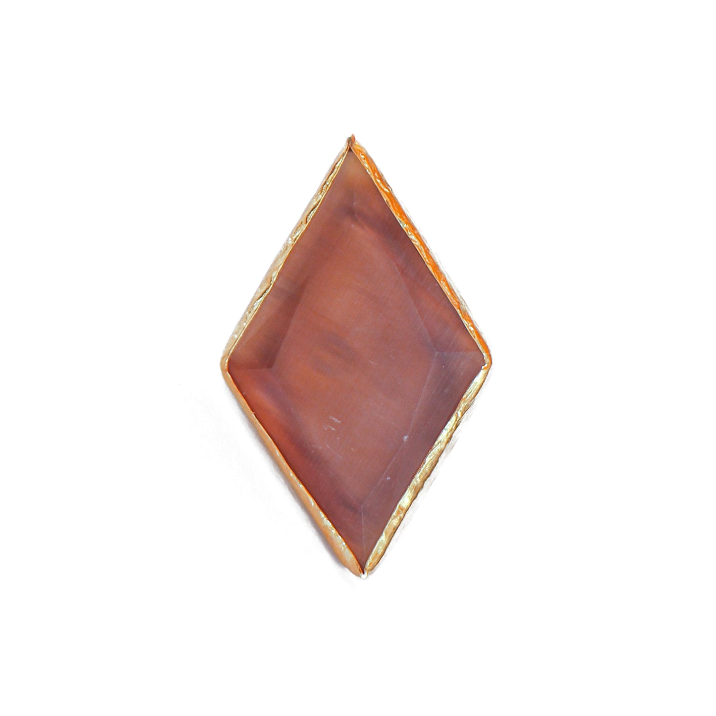 Anillo ajustable Rombo L Durazno