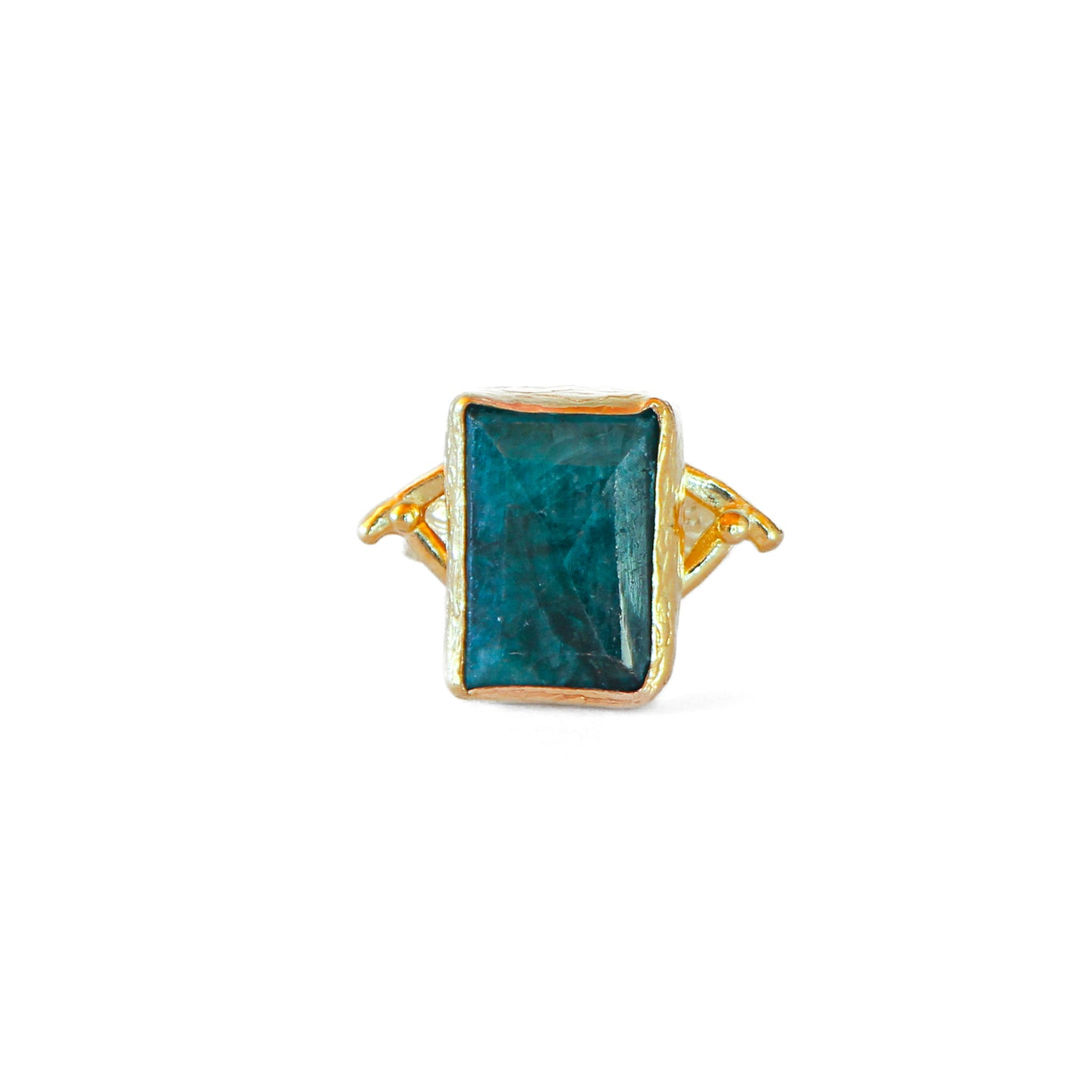 Anillo ajustable Troya Verde