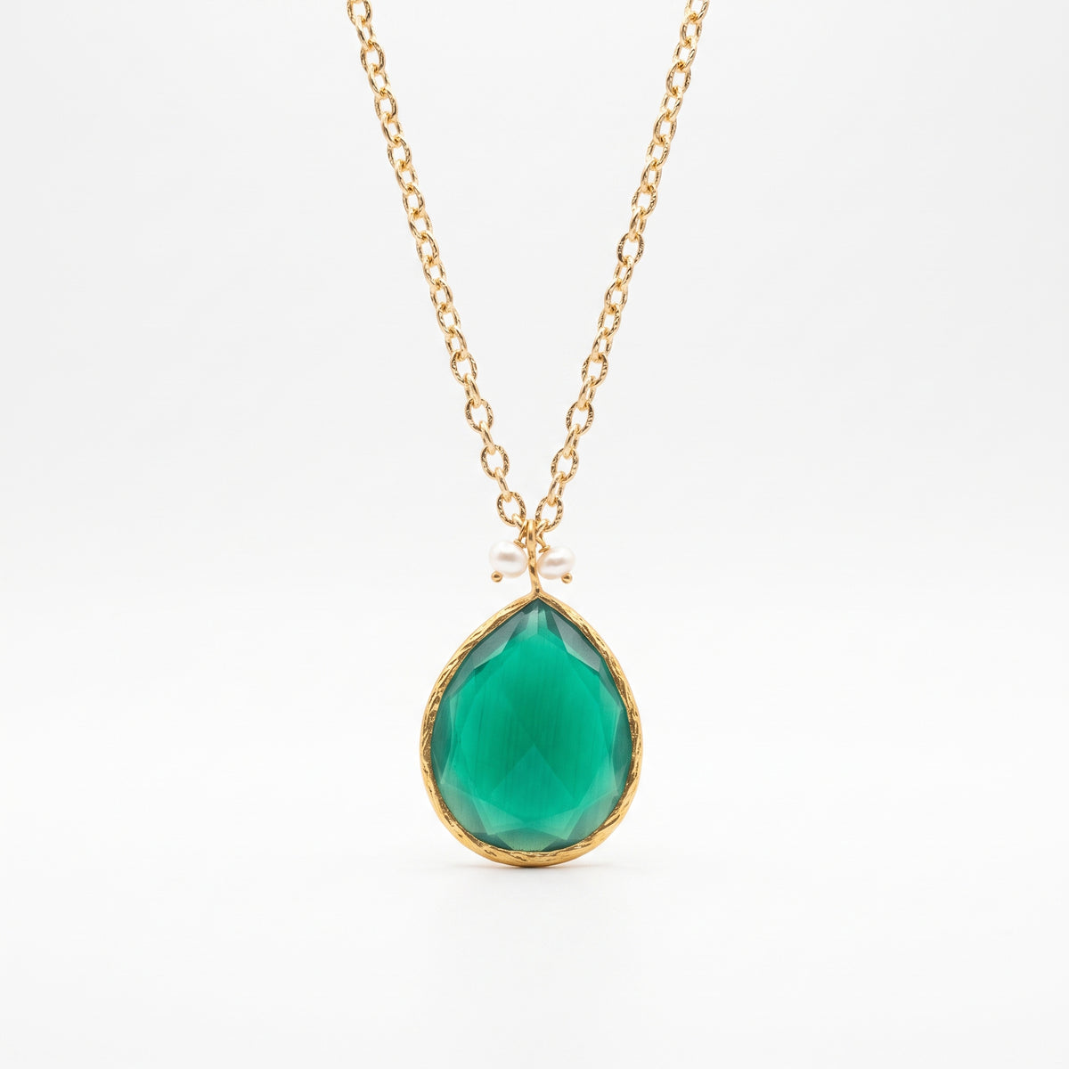 Collar cadena Rabat verde