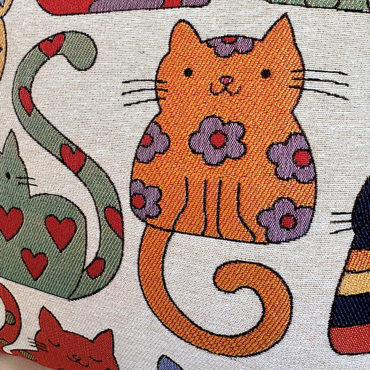 Bolso turco de algodón Gato Sarman