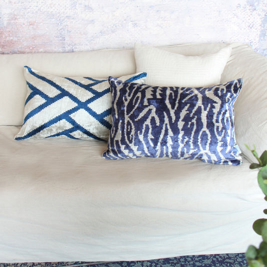 Cojín de terciopelo de seda 60x40 cms Qormi