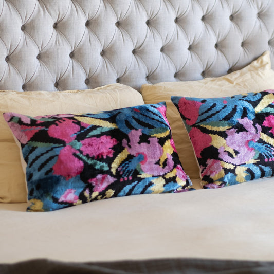 Cojín de terciopelo de seda 60x40 cms Gozo