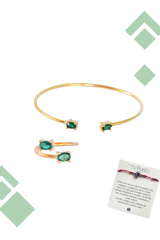 Conjunto Zenit: Anillo y Pulsera