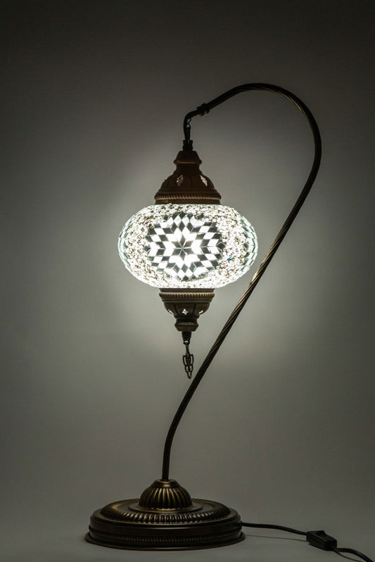 Lámpara turca cisne L Hajima blanca + ampolleta