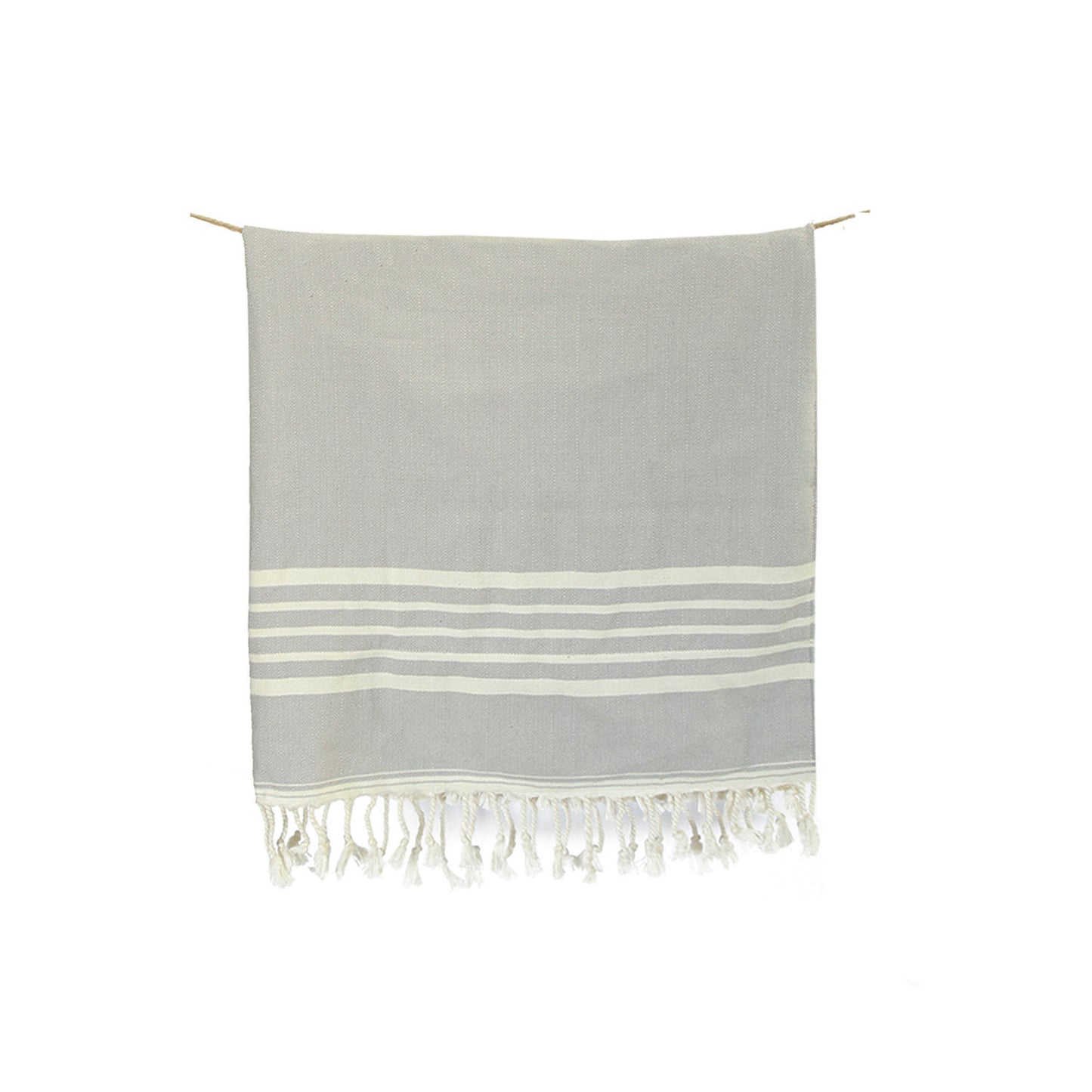 Toalla Turca de Algodón Karadeniz Gris 0,96 x 1,80 m