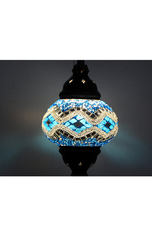 Lámpara turca colgante S agua de luna + ampolleta