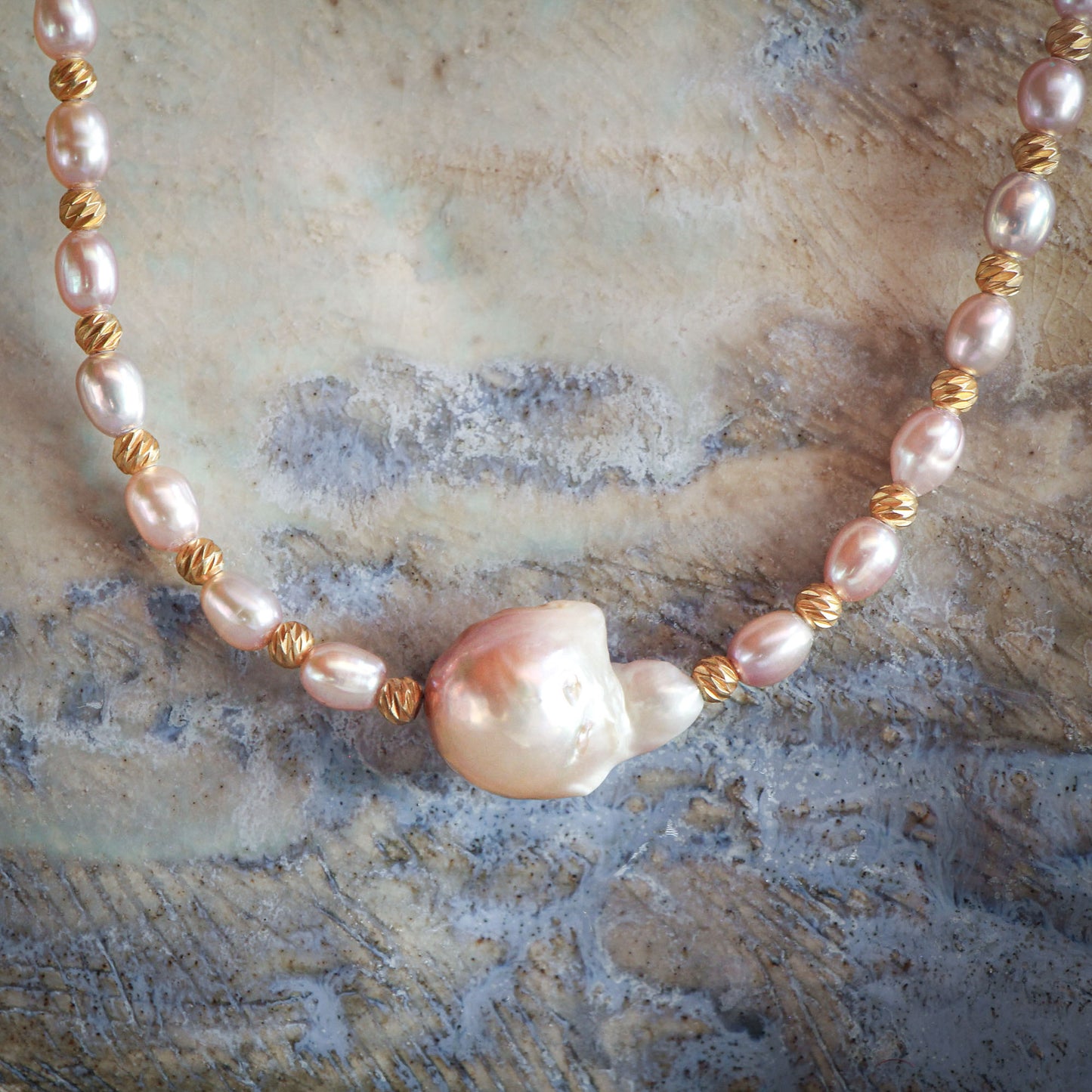 Collar Miray Perla barroca
