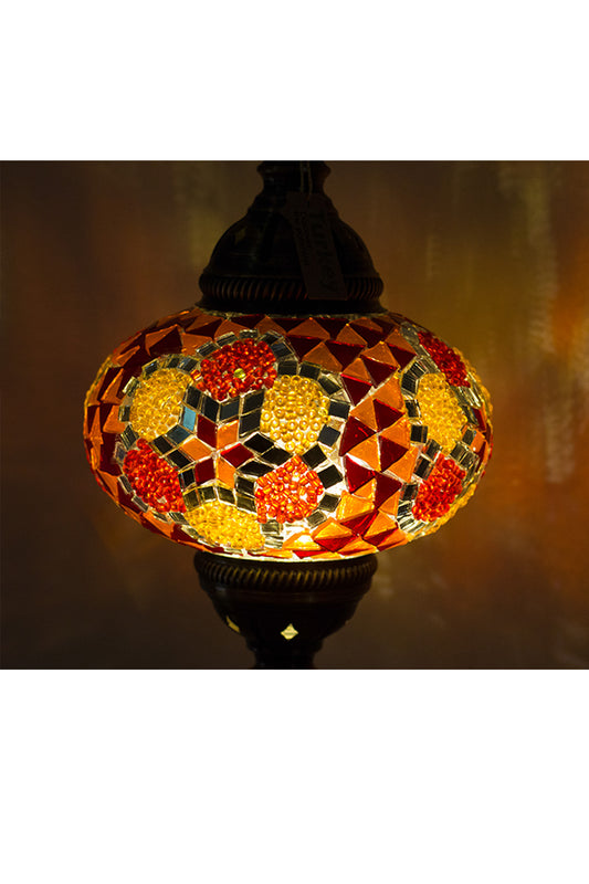 Lámpara turca colgante L Cicek Roja + ampolleta