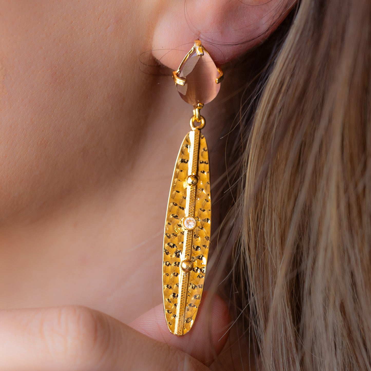 Aros Melisa - Baño de oro 22k