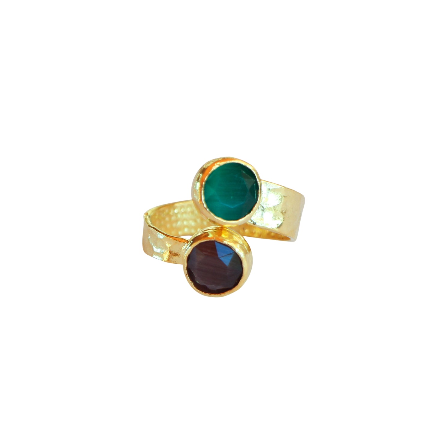 Anillo ajustable Ekin Bicolor - Baño de oro 22 k