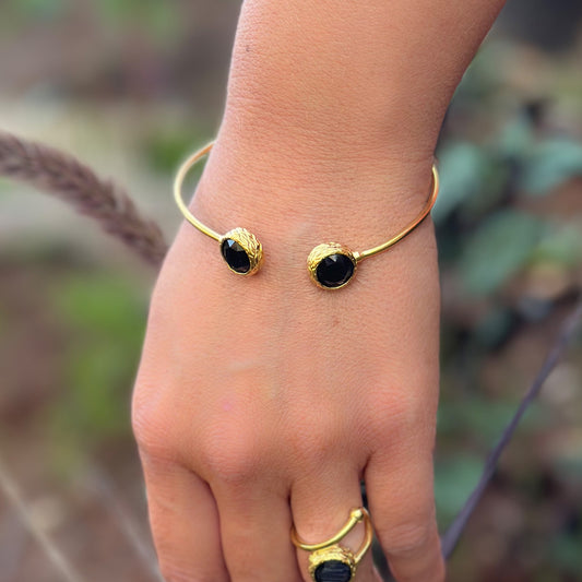 Esclava Bruma Negra - Baño de oro 22k