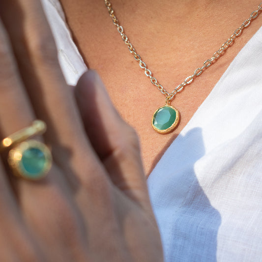 Collar cadena Bruma Verdeagua