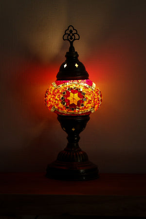Lámpara turca de mesa S Goz Rojo