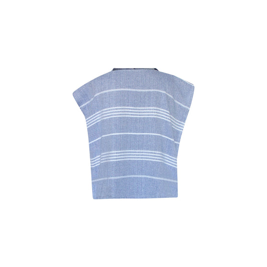 Poncho toalla algodón turco niño Antalya azul marino S