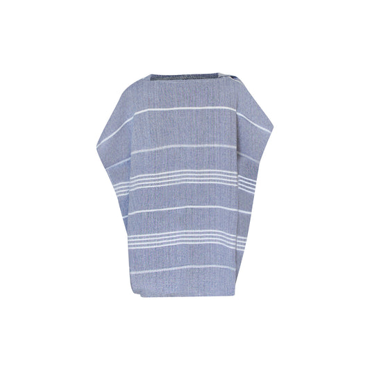 Poncho toalla algodón turco niño Antalya azul marino M