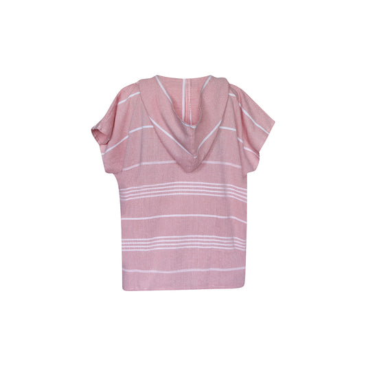 Poncho toalla algodón turco niño Antalya coral S