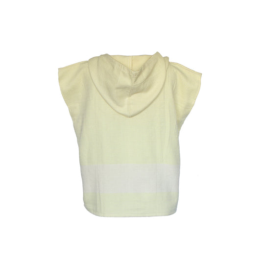 Poncho toalla algodón turco niño Mármara amarillo S