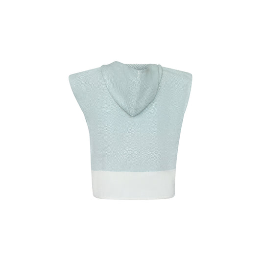 Poncho toalla algodón turco niño Mármara azul egeo S