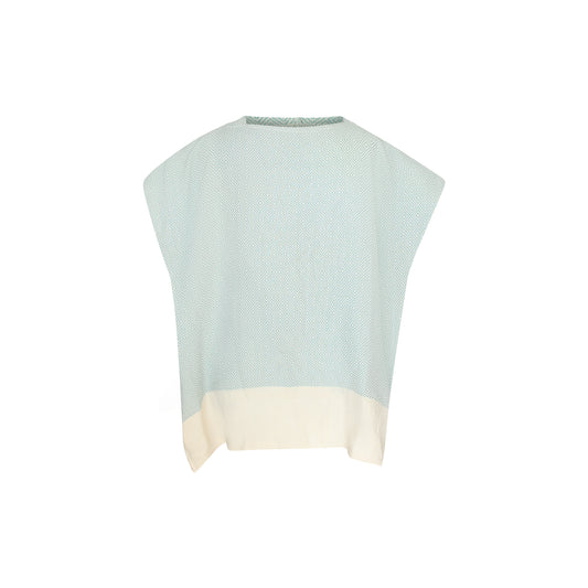 Poncho toalla algodón turco niño Mármara azul egeo M