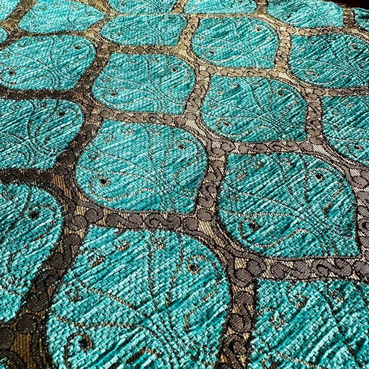 Cojín turco 44x44 Filigrana Turquesa
