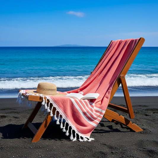 Toalla Turca de Algodón Karadeniz Roja 0,96 x 1,80 m