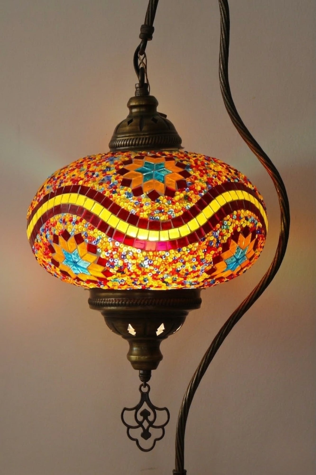 Lámpara turca cisne XL Galata mix + ampolleta