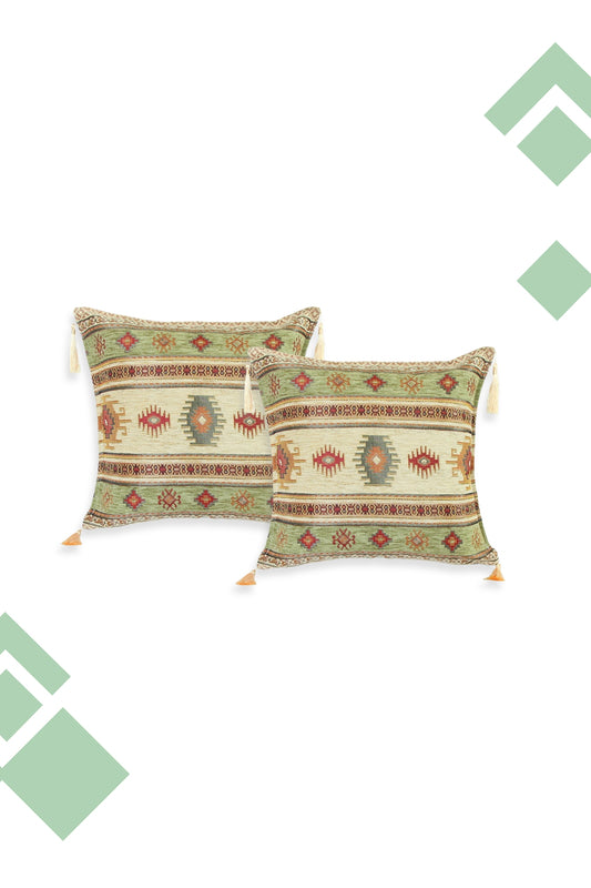 Pre-venta Dúo de Cojines turcos Kilim 44x44 cms