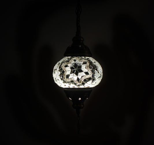 Lámpara turca cisne S Cicek blanca + ampolleta