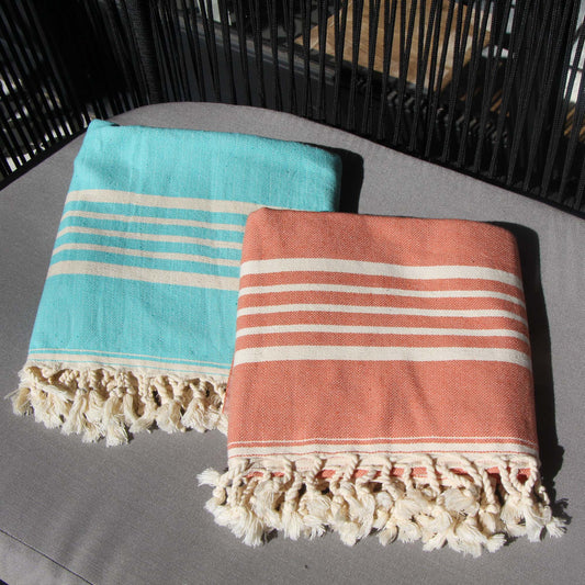 Pack Dúo - Toallas de playa turcas algodón orgánico