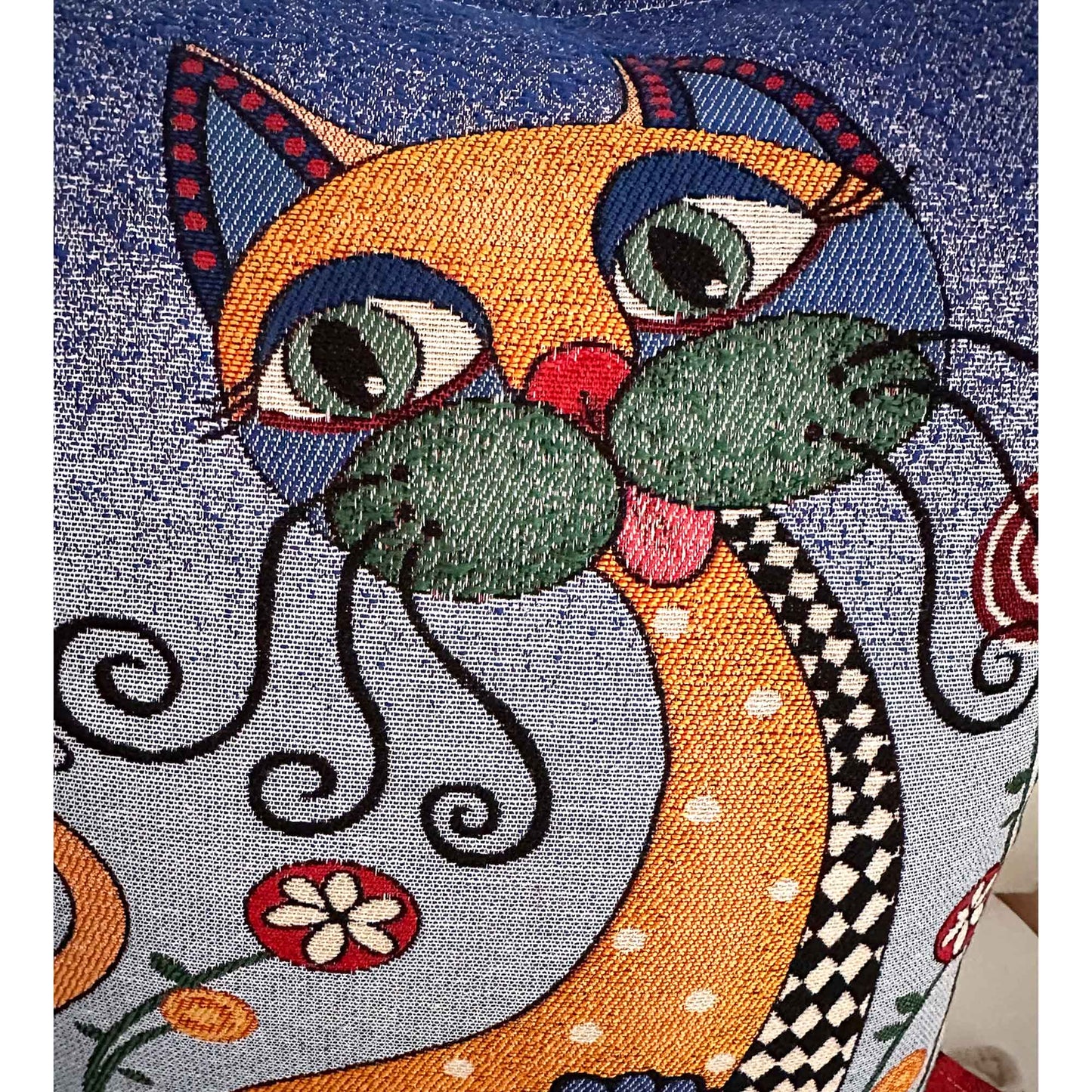 Cojín algodón 44x44 gata Sofía