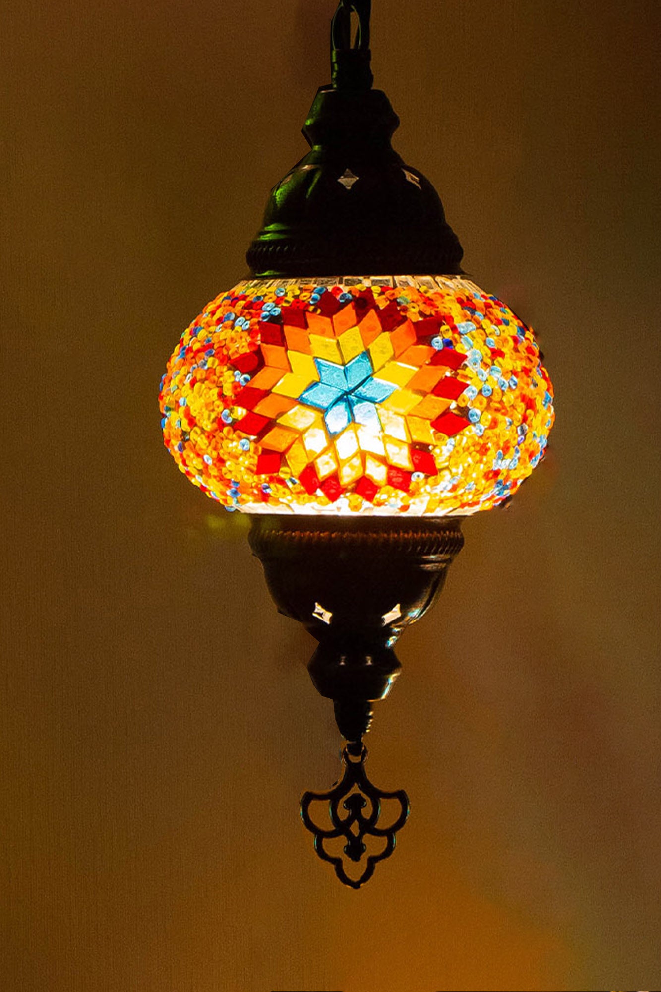Lámpara turca de pared S multicolor + ampolleta