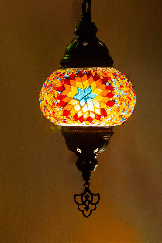 Lámpara turca de pared S multicolor + ampolleta
