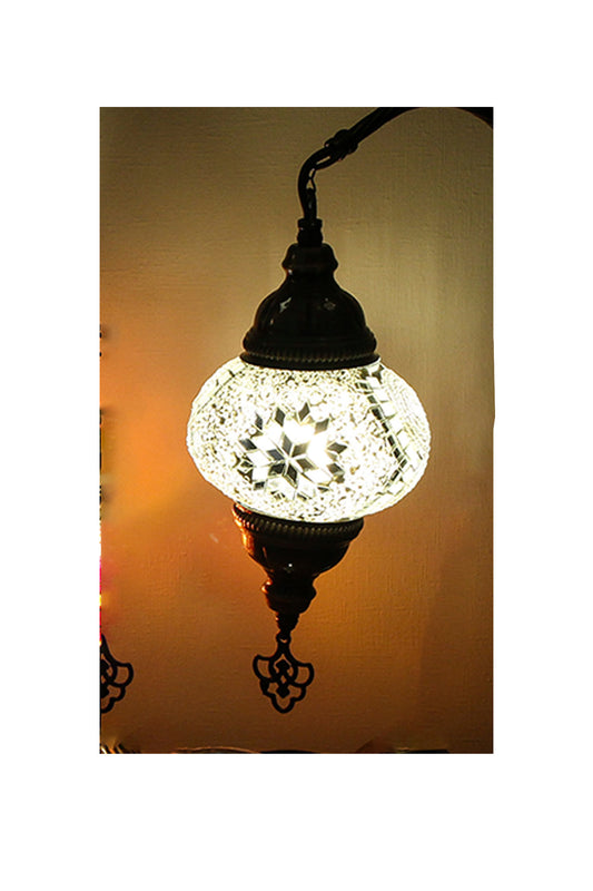 Lámpara turca de pared S blanca + ampolleta