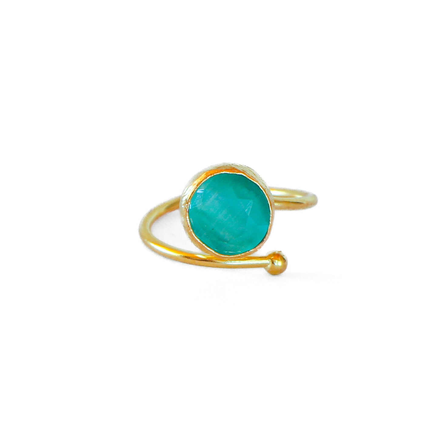 Anillo ajustable Rocío Turquesa