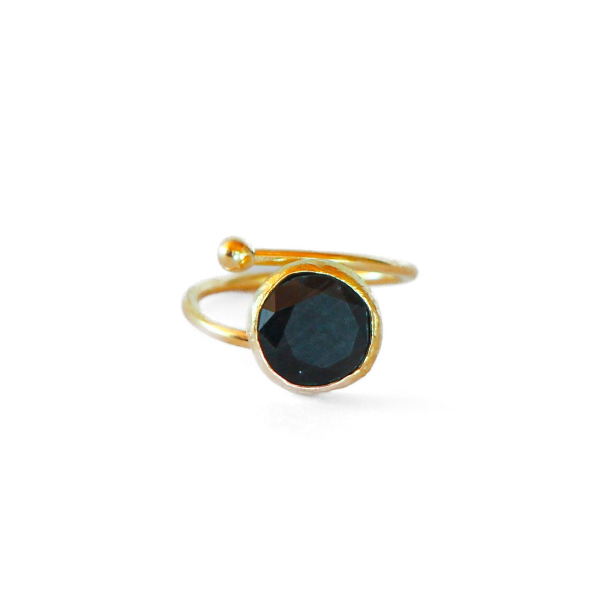 Anillo ajustable Rocío Negro