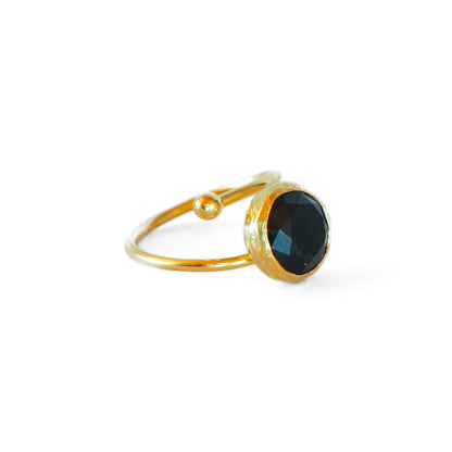Anillo ajustable Rocío Negro