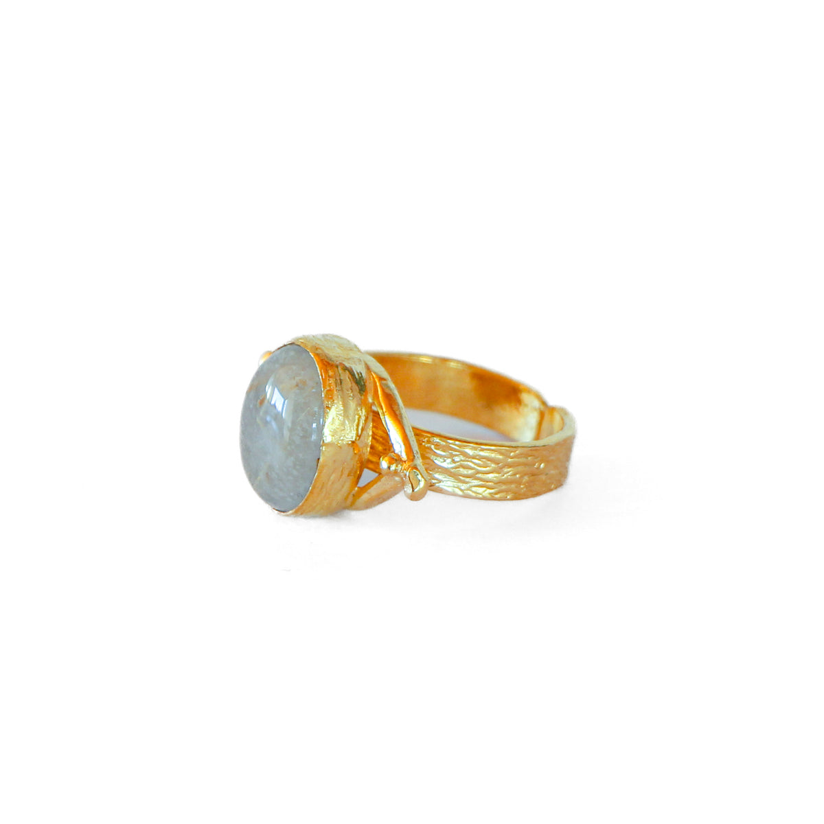 Anillo ajustable Troya Gris III