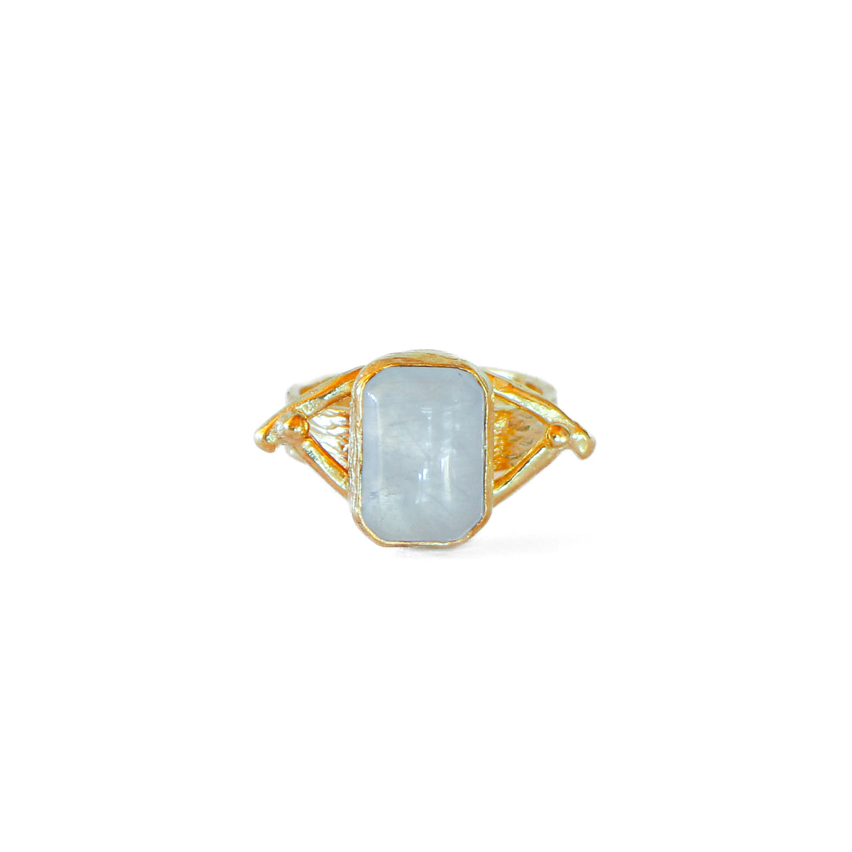 Anillo ajustable Troya Piedra luna