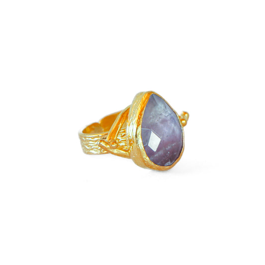 Anillo ajustable Troya Lila