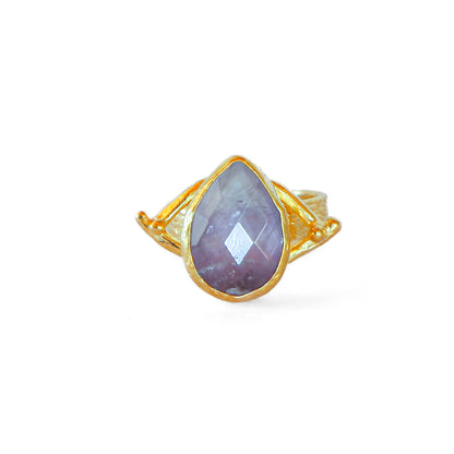 Anillo ajustable Troya Lila