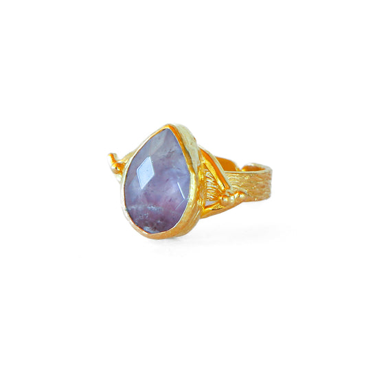 Anillo ajustable Troya Lila