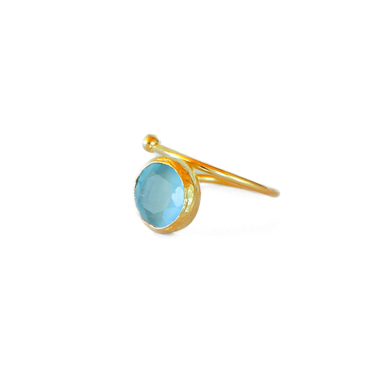 Anillo ajustable Rocío Celeste