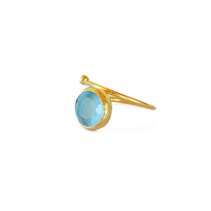 Anillo ajustable Rocío Celeste