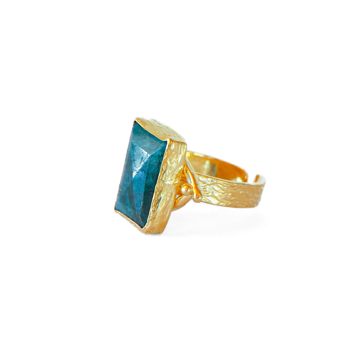 Anillo ajustable Troya Verde
