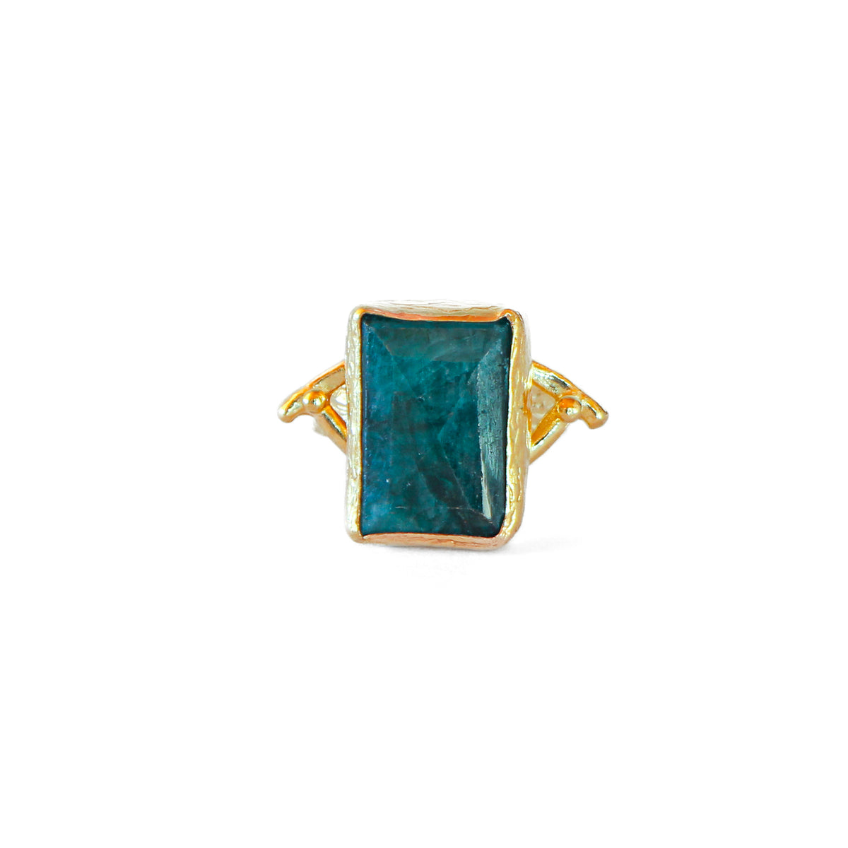 Anillo ajustable Troya Verde