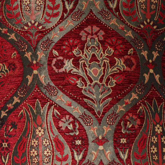 Cojín turco 44x44 Tulipanes Rojo