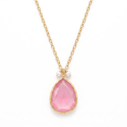 Collar cadena Rabat rosado