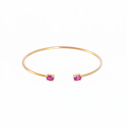 Esclava Zenit Fucsia - Baño de oro 22k