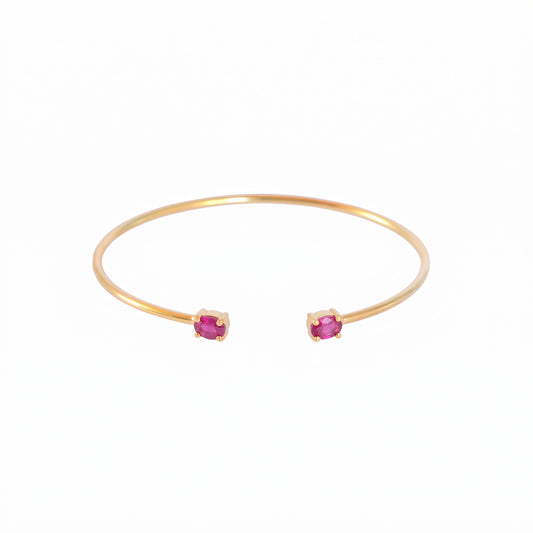 Esclava Zenit Fucsia - Baño de oro 22k